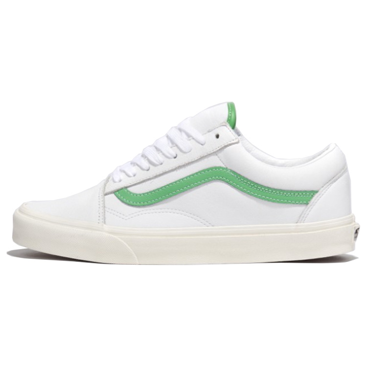 VANS バンズ スニーカー OLDSKOOL  WHITE GREEN VN000CR5WGR オールドスクール ホワイト グリーン メンズ レディース 男性用 女性用｜a-dot｜02