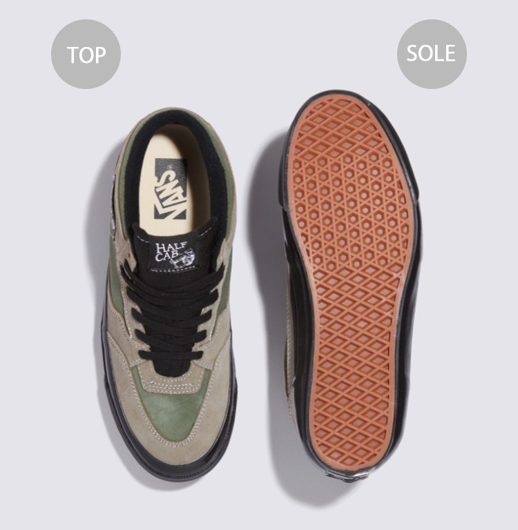 VANS Half Cab スニーカー オリーブ　ハーフキャブ VANS バンズ スニーカー HALF CAB REISSUE 33 LX ALUMINIUM