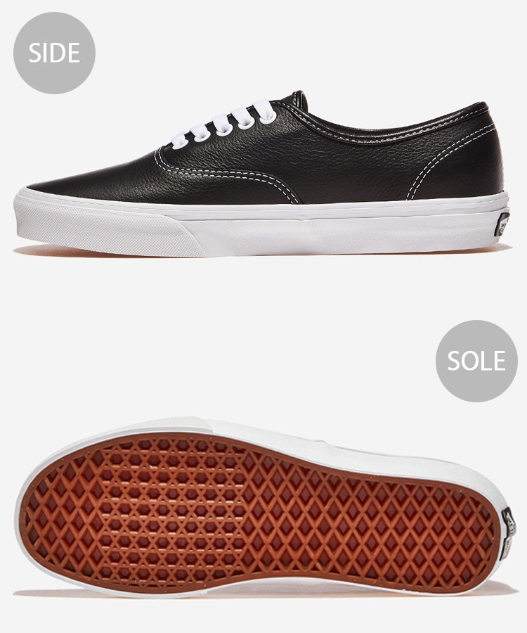 VANS（ヴァンズ） バンズ スニーカー AUTHENTIC LEATHER BLACK TRUE