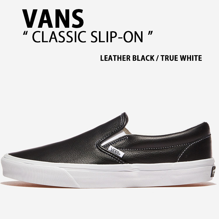 VANS（ヴァンズ） バンズ スニーカー CLASSIC SLIP-ON LEATHER BLACK