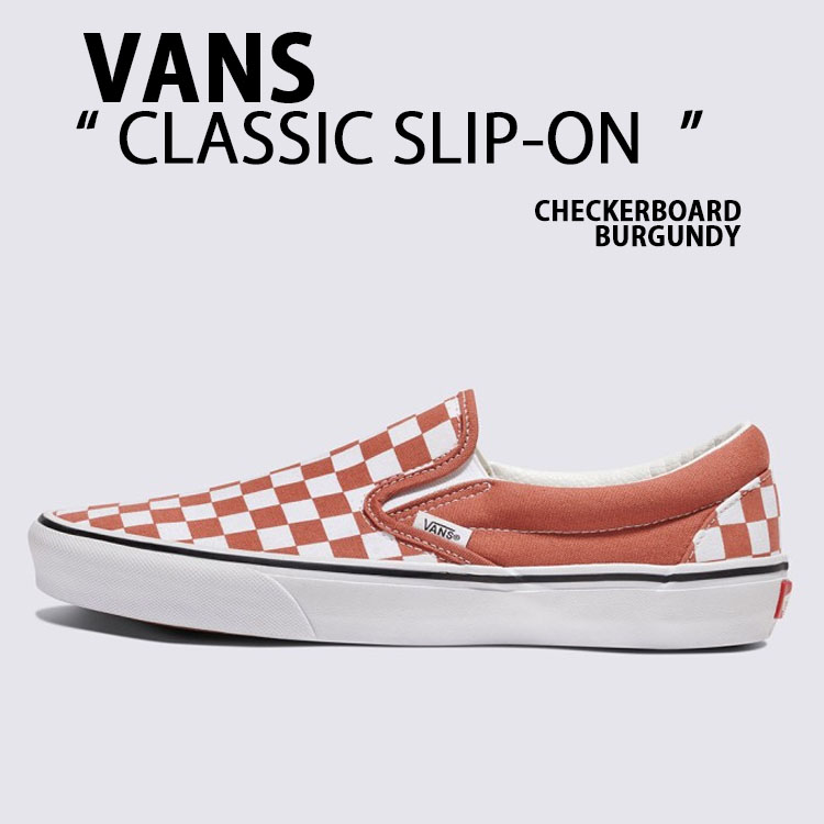 VANS バンズ スリッポン CLASSIC SLIP-ON COLOR THEORY CHECKERBOARD BURGUNDY VN000D03C9J シューズ チェッカーボード バーガンディ VANS（ヴァンズ） バンズ スリッポン CLASSIC SLIP-ON COLOR THEORY