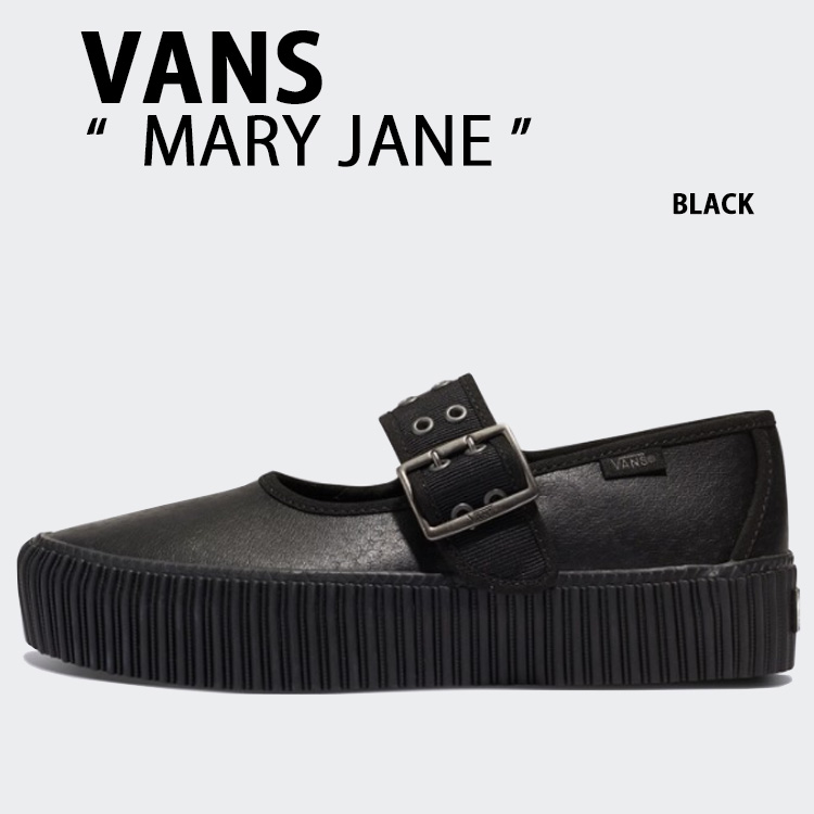 【2025年】エレガントファッションを上品に着 VANS バンズ スニーカー MARY JANE BLACK VN000D07L37 メリー 靴