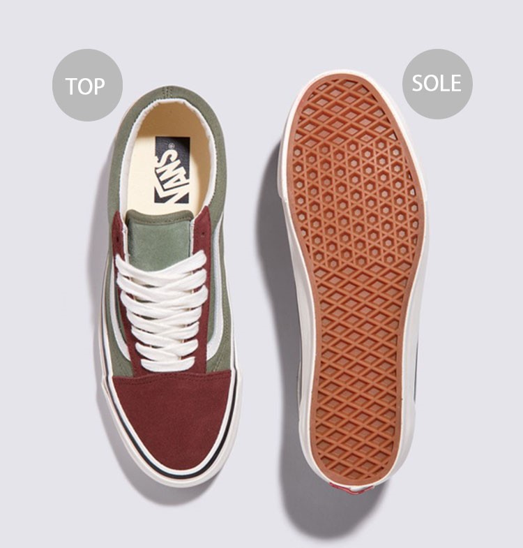 VANS（ヴァンズ） バンズ スニーカー PREMIUM OLD SKOOL BROWN GREEN