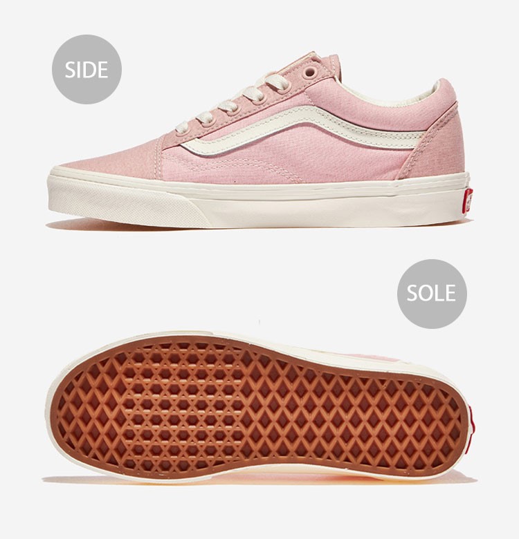VANS バンズ スニーカー OLD SKOOL SALT WASH SILVER PINK