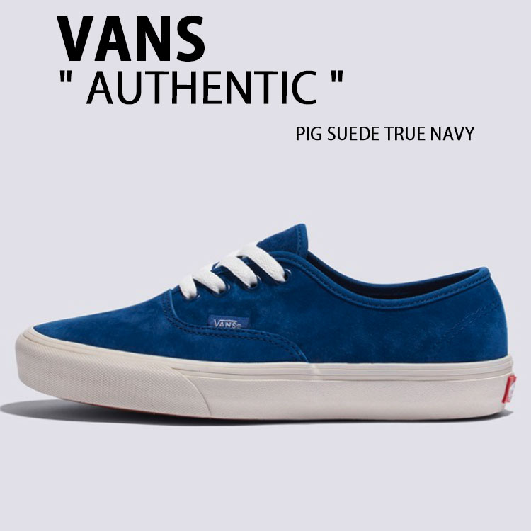 VANS バンズ スニーカー AUTHENTIC PIG SUEDE TRUE NAVY