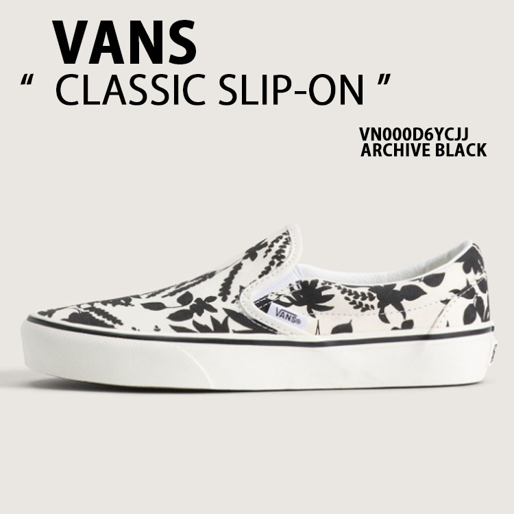 VANS（ヴァンズ） バンズ スニーカー CLASSIC SLIP-ON ARCHIVE BLACK