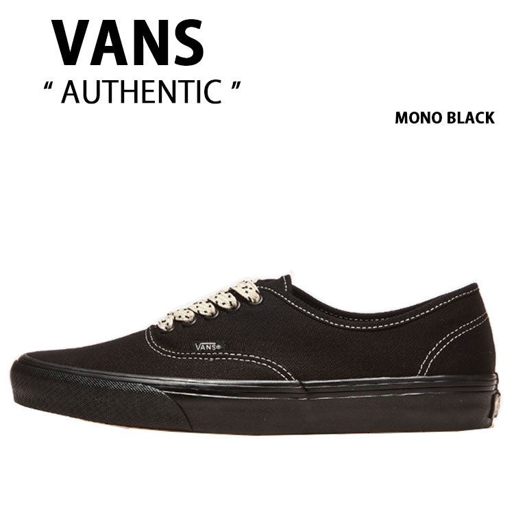 VANS バンズ スニーカー AUTHENTIC MONO BLACK VN000D7YCJI オーセンティック モノ ブラック 男性用 女性用 vn-vn000d7ycji-01.jpg