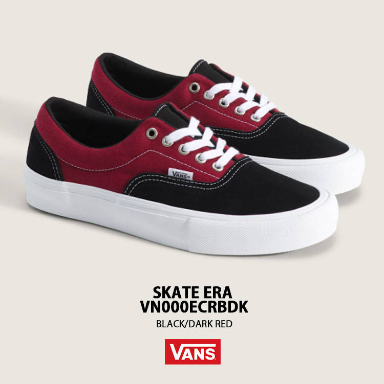 VANS（ヴァンズ） バンズ スニーカー SKATE ERA BLACK DARK RED