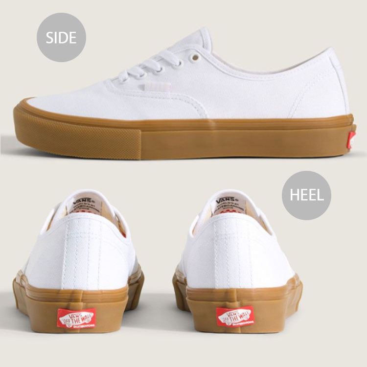 VANS（ヴァンズ） バンズ スニーカー SKATE AUTHENTIC WHITE GUM 