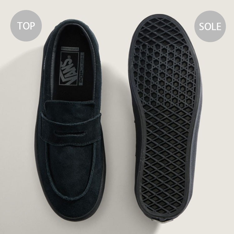 VANS バンズ スニーカー SKATE LOAFER SUEDE BLACK VN000VA6BKA