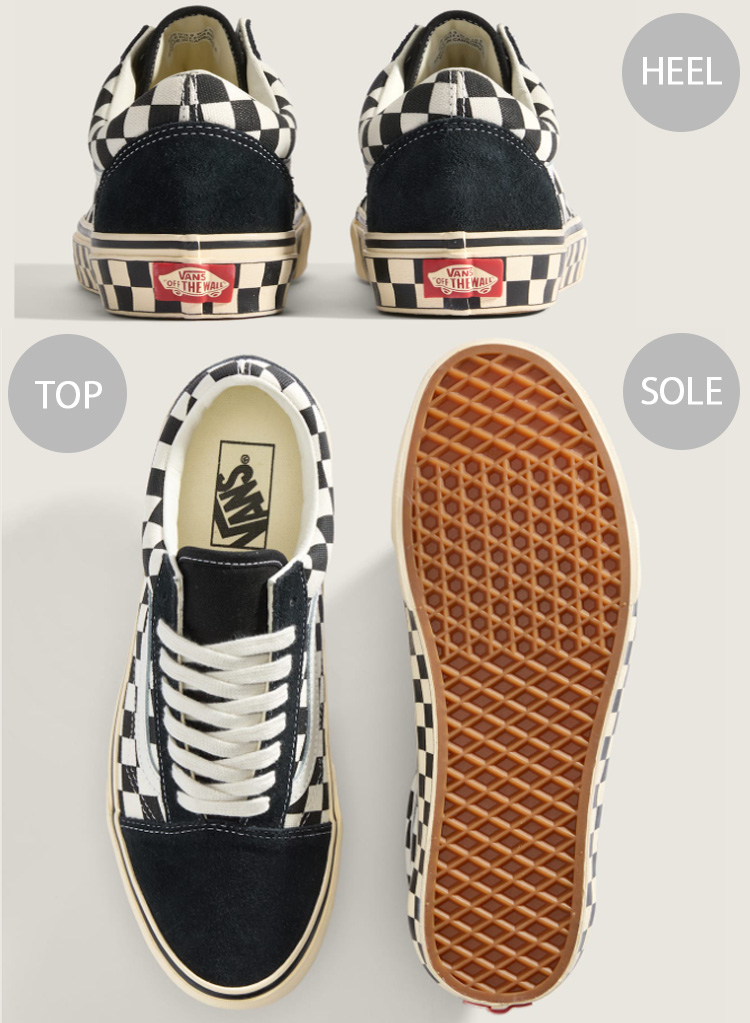 VANS（ヴァンズ） バンズ スニーカー OLD SKOOL CHECKERBOARD BLACK