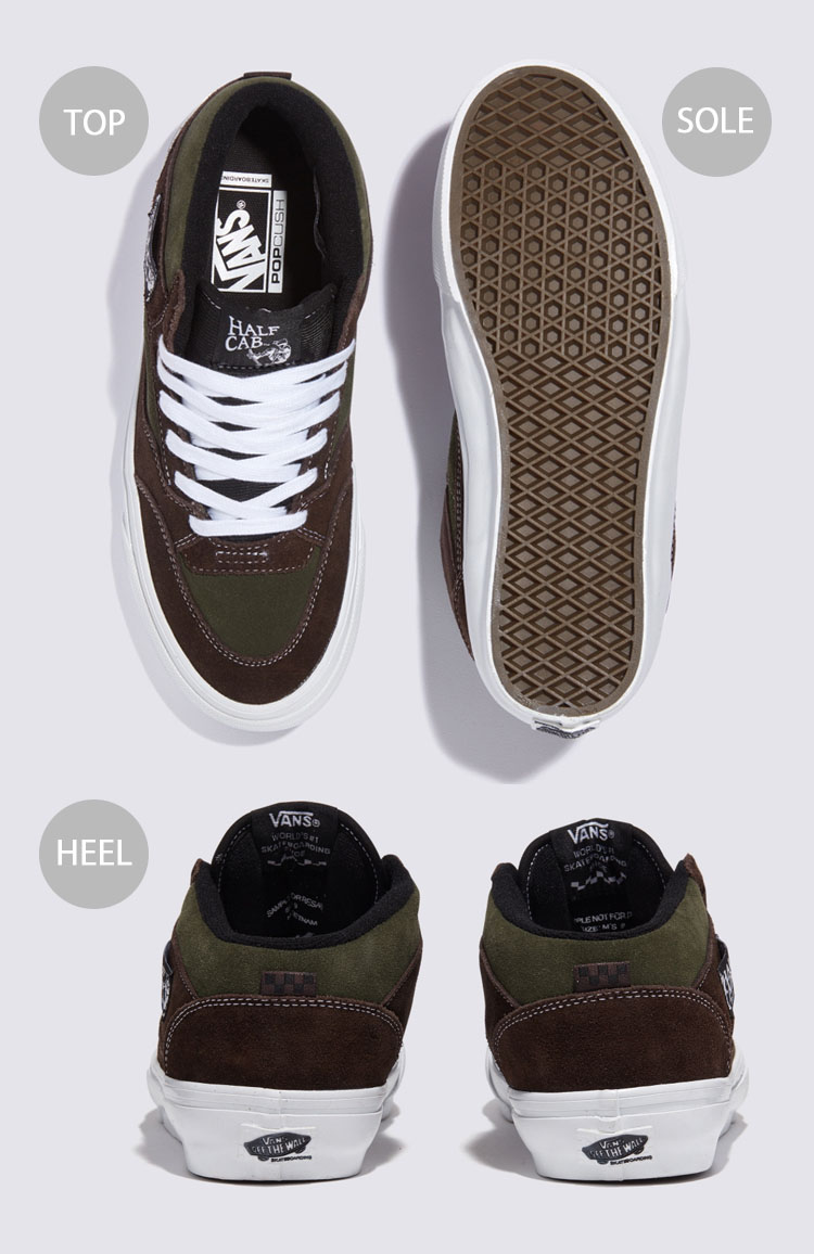 VANS バンズ スニーカー SKATE HALF CAB 92 VCU DARK BROWN