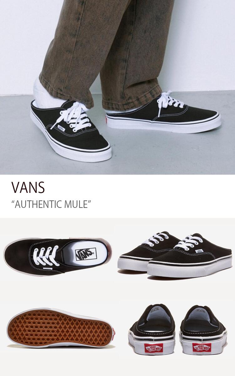 Vans AUTHENTIC MULE BLACK WHITE バンズ VN0A54F76BT Vans Authentic Mule Black/True White VN0A54F76BT | eBay