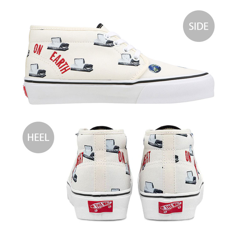 VANS★ネイビーｘホワイト　28cm◎チャッカスニーカーミッド★ Yahoo!オークション -「vans チャッカ ネイビー」の落札相場