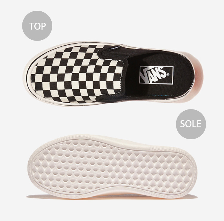 VANS バンズ スニーカー SLIP ON ML HOVER BLACK WHITE CHECK