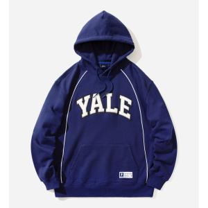 YALE イェール パーカー 3 TONE BOUCLE ARCH PIPING HOODIE スウ...