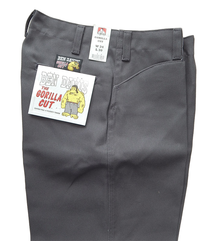 ベンデイビス ゴリラカット ワークパンツ チャコール 商品 アップ