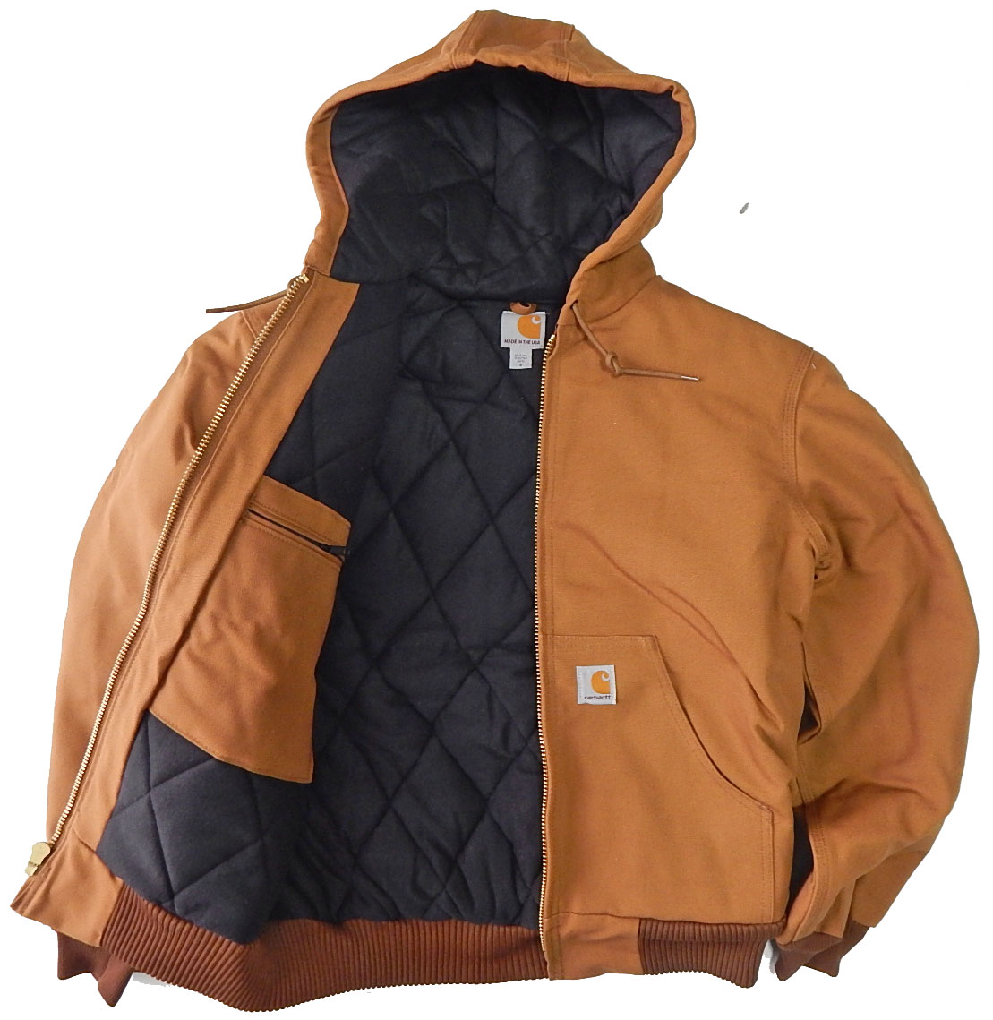 カーハート アクティブジャケット J140 carhartt キルティング裏地付 MADE IN USA コットン キャンバス ジャケット 冬用 超暖