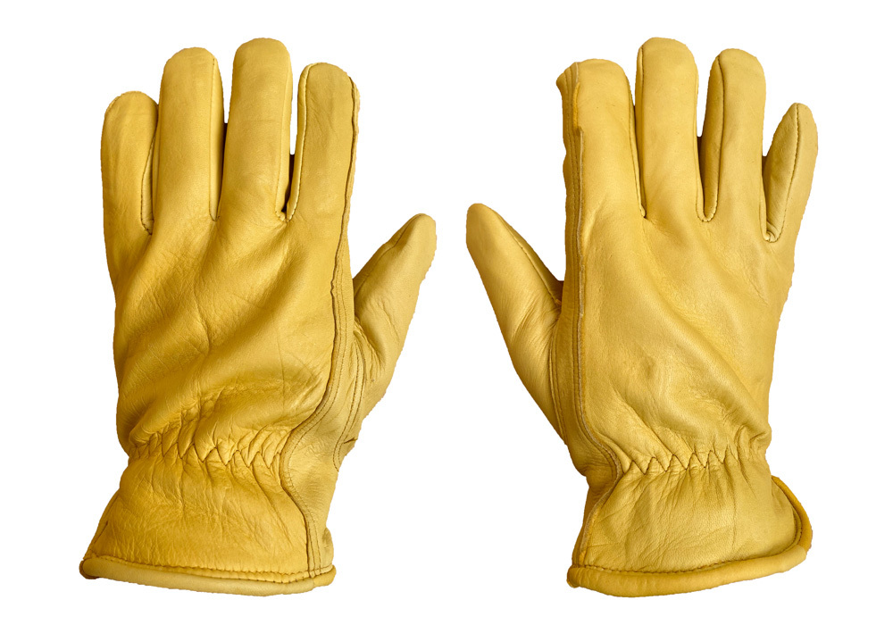 gold yellow gloves