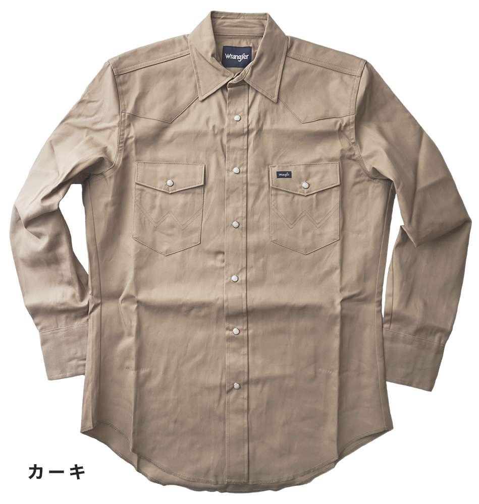 WRANGLER ラングラー ツイル ウエスタンシャツ ワークシャツ カウボーイカット Cowboy Cut シャツ アメリカ MS70819 MS70719 MS70519 MS70319 MS71319 US企画｜a-grade-fukuoka｜02