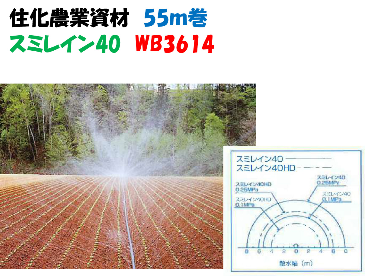 スミレイン４０ １１０ｍ巻 噴霧散水タイプ WB3613 灌水チューブ