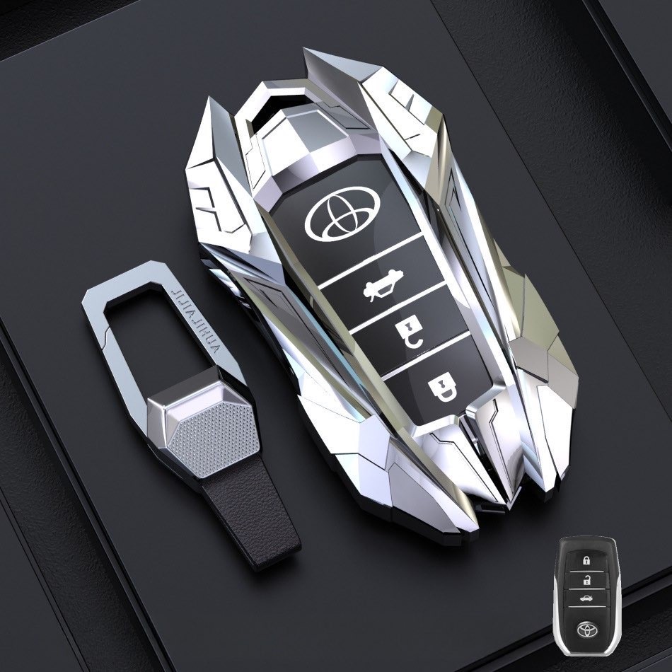 新発売 トヨタ 高級 亜鉛合金製 新型ハリアー 80系 スマートキーケース アルファード ランドクルーザー200系 キーカバー 専用設計 TOYOTA | ブランド登録なし | 02