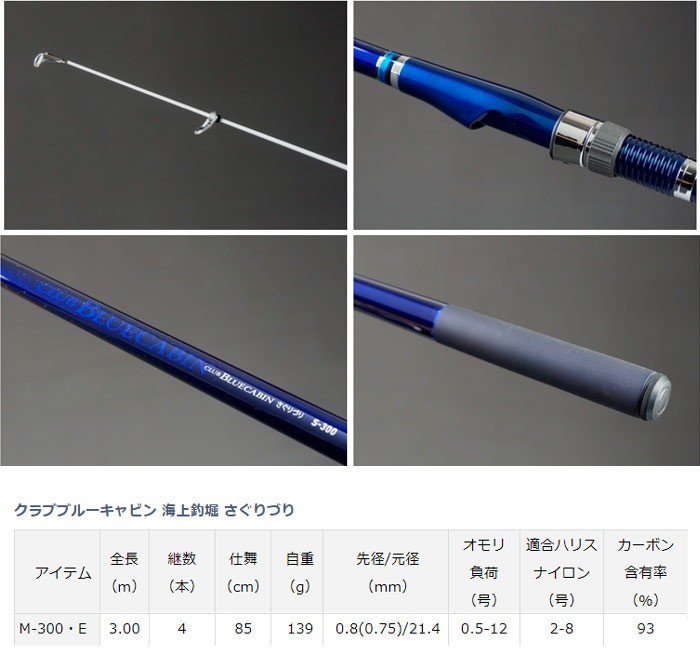 お1人様1点限り】 ダイワ クラブブルーキャビン 海上釣堀 さぐりづり M
