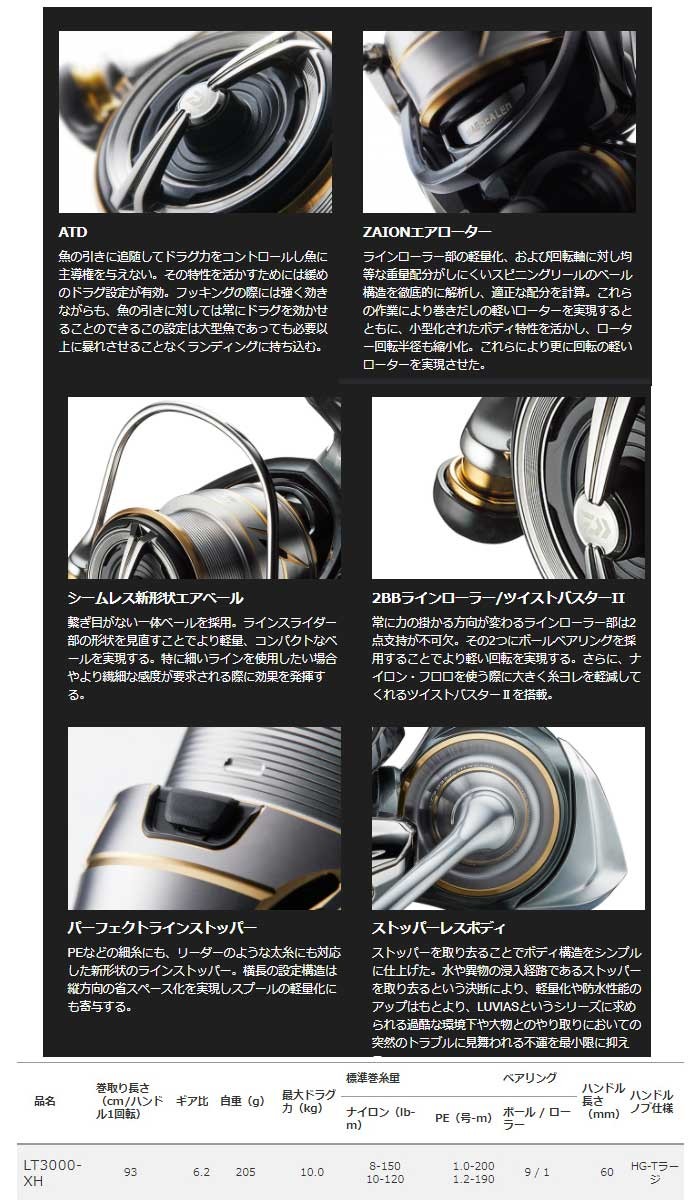 DAIWA（釣り） (DAIWA/ダイワ) 20 ルビアス LT3000-XH リール