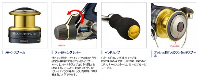 シマノ (シマノ) アオリスタBB 4000 031839 リール スピニング