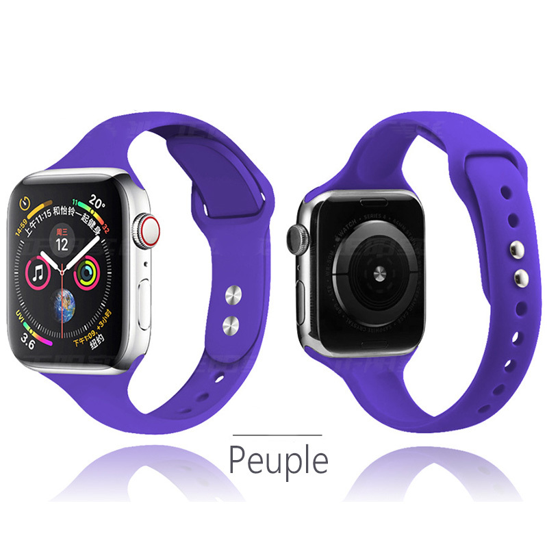 Apple watch バンド ベルト 女性 交換 細め アップルウォッチ series6 SE series5 4 3 2 1 スポーツバンド  :ap-velt-kubir-2:akindoヤフーショッピング店 - 通販 - Yahoo!ショッピング