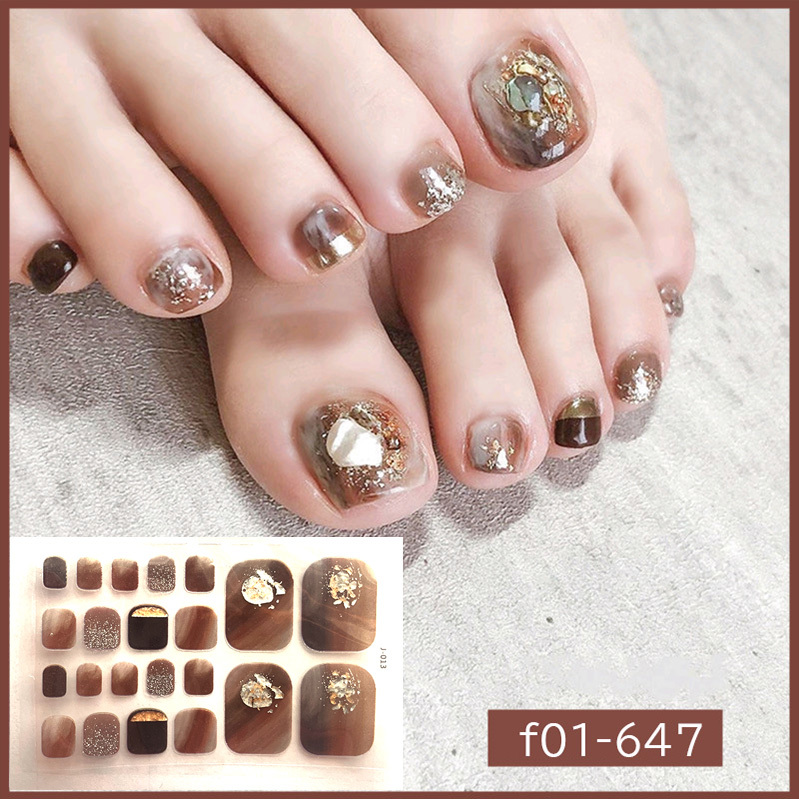 フットネイルシール ジェルネイルシール 貼るだけ ネイルアート セルフネイル 3dネイル 足 Nail F01 Akindoヤフーショッピング店 通販 Yahoo ショッピング