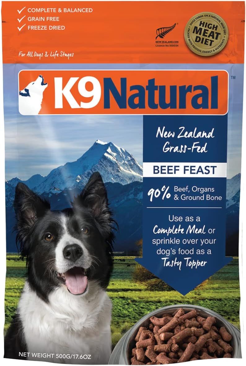 K9ナチュラル　ビーフフィースト500g2袋 K9ナチュラル 総合栄養食 ホキ＆ビーフ フィースト