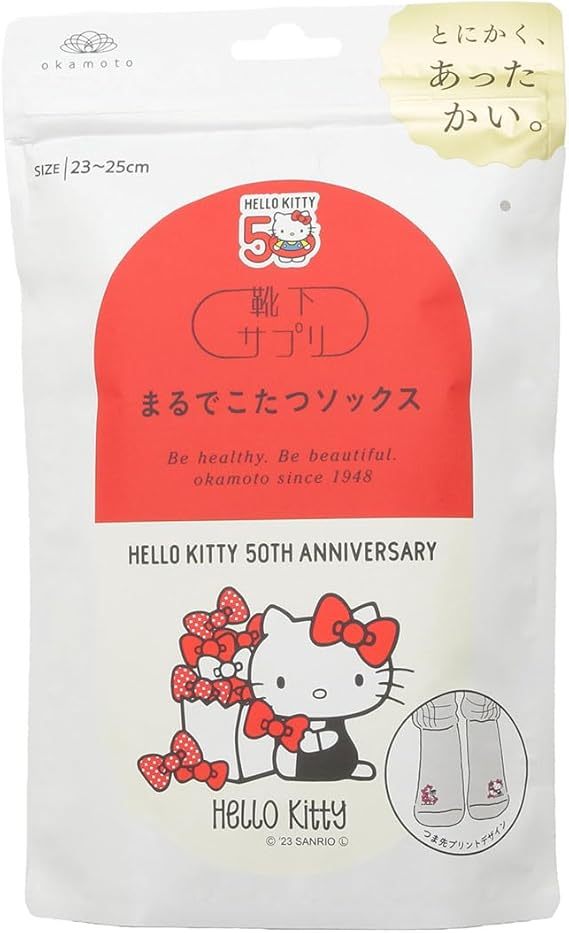 オカモト] 靴下サプリ まるでこたつソックス サンリオコラボデザイン