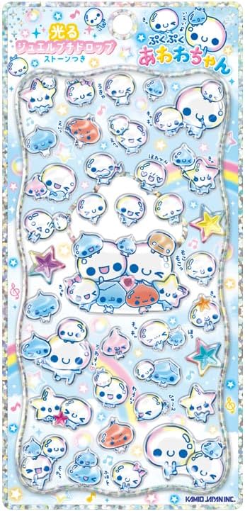 光るプチドロップステッカー あわわちゃん 230248 カミオジャパン