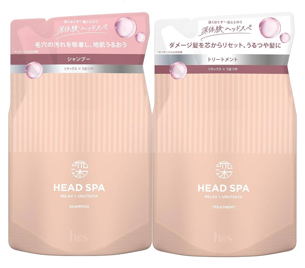 2袋セット」h&s 深体験ヘッドスパ リラックス×うるつや シャンプー＋