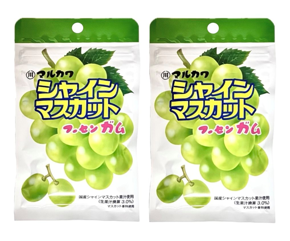 2袋セット マルカワ シャインマスカット フーセンガム 神奈川倉庫 : a