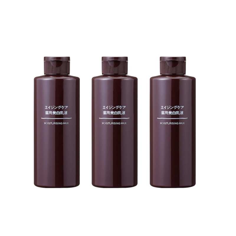 3本セット 無印良品 エイジングケア薬用美白乳液 200ml 82926866 栃木