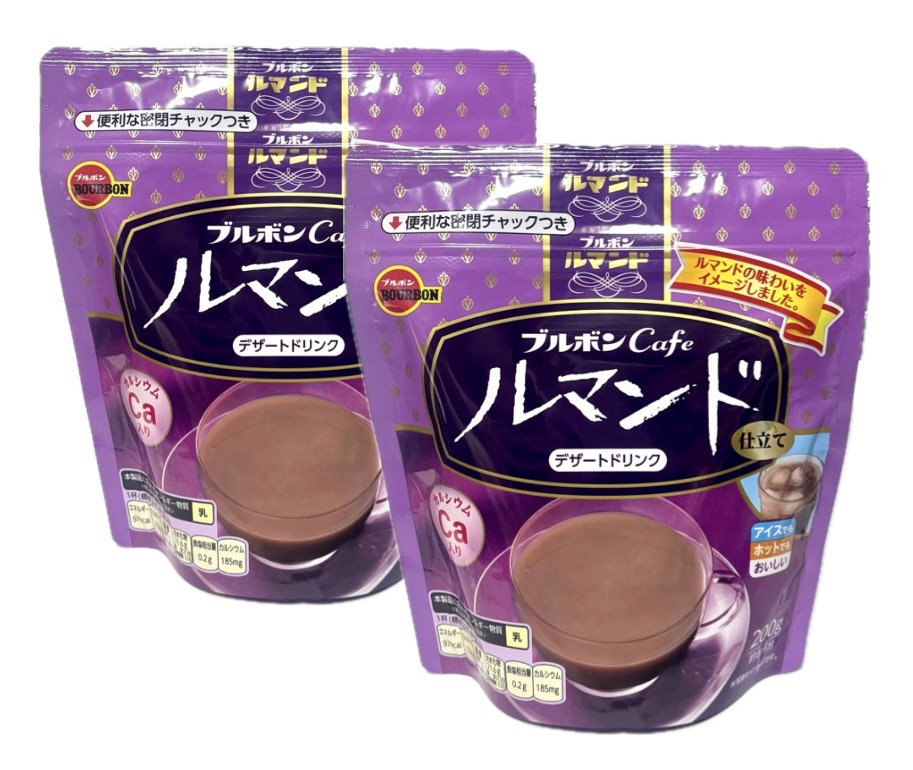 2袋セット ルマンド仕立て 粉末デザートドリンク ブルボン 1袋(200g