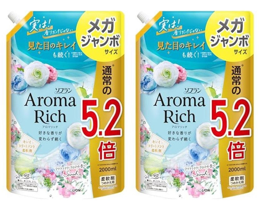 2個セット ソフランアロマリッチ サラ(アクアフラワーアロマの香り