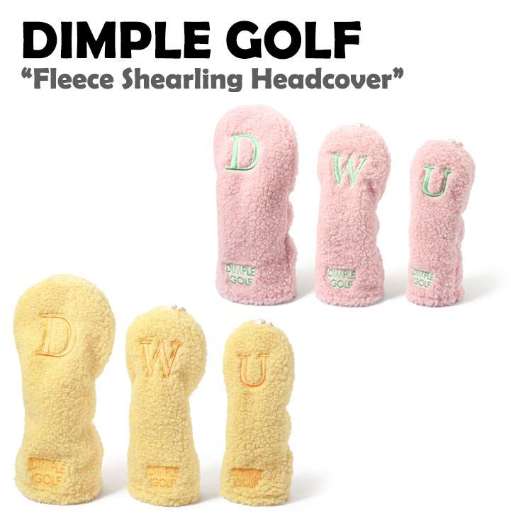 ディンプルゴルフ ヘッドカバー DIMPLE GOLF Fleece Shearling Headcover フリース シアリング ヘッド カバー 3種類 全2色 DIMPLE01 ACC｜a-labs