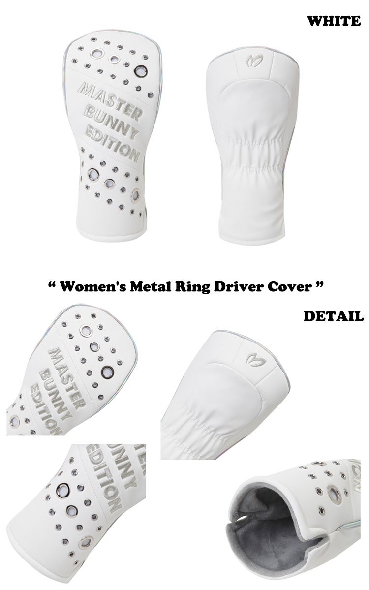 マスターバニーエディション ドライバーカバー MASTER BUNNY EDITION Women's Metal Ring Driver Cover B5CV651_WH/BK 全2色 ゴルフ ACC｜a-labs｜02