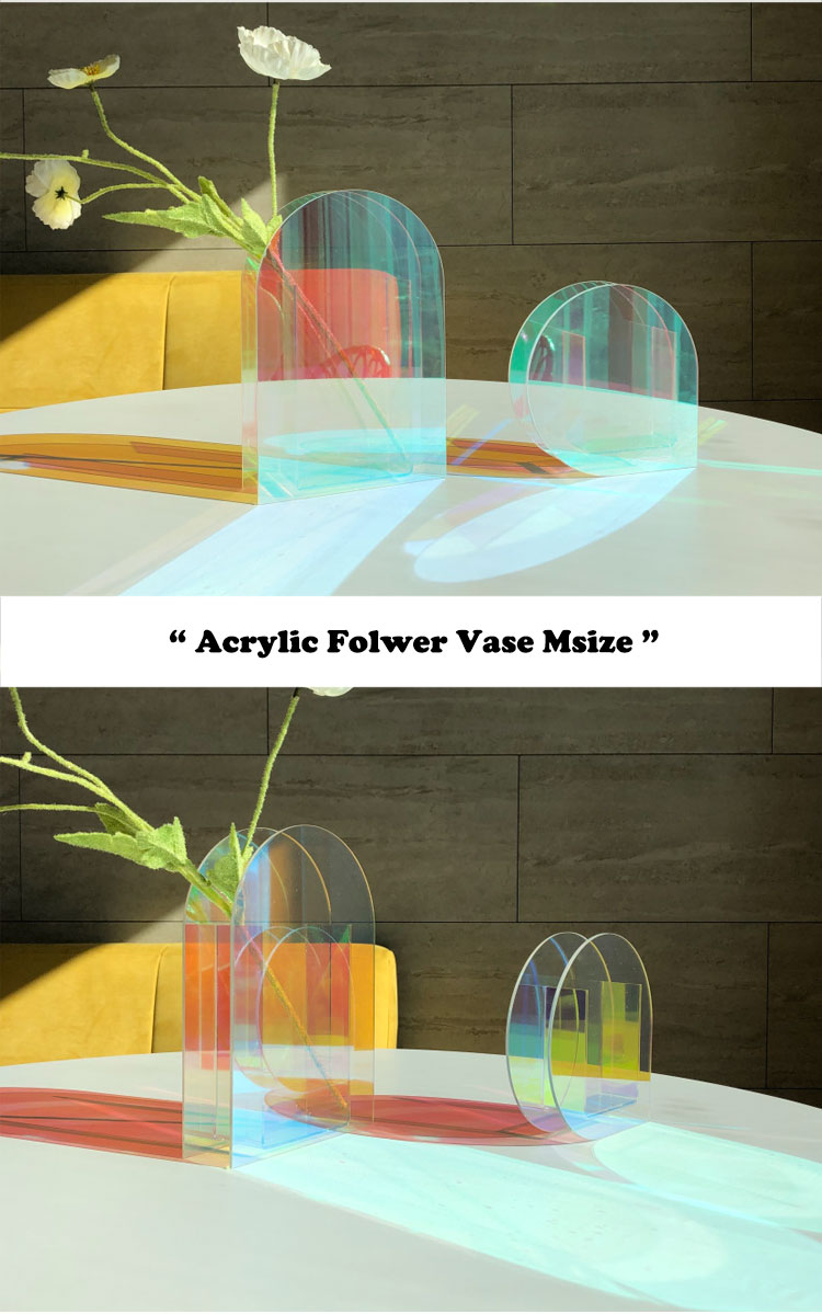 ペーパーガーデン 花瓶 PAPER GARDEN アクリル フラワーベース Mサイズ Acrylic folwer vase Msize aurora オーロラ 韓国雑貨 おしゃれ ACC｜a-labs｜02