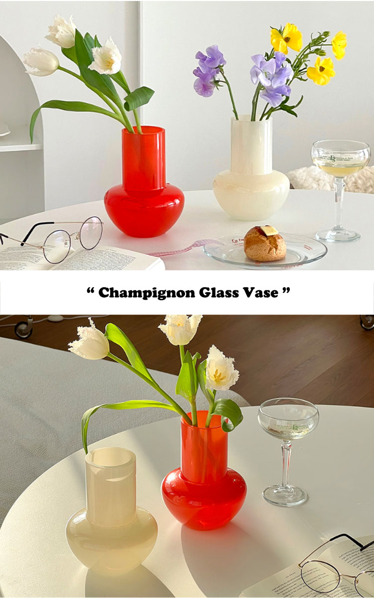 ペーパーガーデン 花瓶 PAPER GARDEN Champignon Glass Vase シャンピニョン フラワーベース 全2色 インテリア雑貨 韓国雑貨 8241037517 ACC｜a-labs｜02
