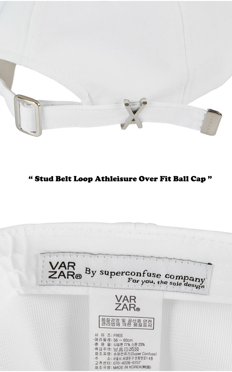 バザール キャップ VARZAR Stud Belt Loop Athleisure Over Fit Ball Cap 全8色 varzar858/9 varzar860/1/2/3/4/5 ACC｜a-labs｜08