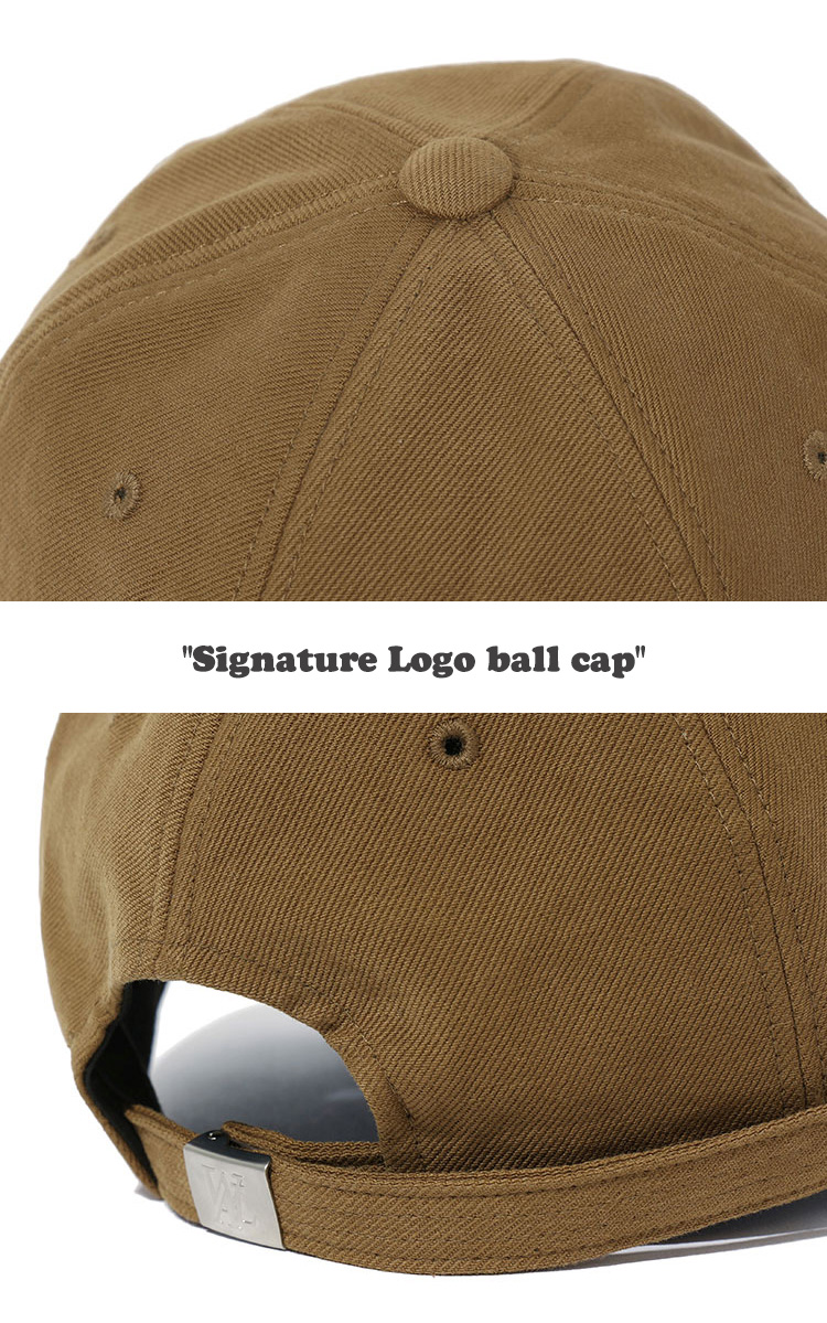 ウアロン キャップ WOOALONG メンズ レディース SIGNATURE LOGO BALL CAP シグネチャー ロゴ ボールキャップ 全5色 002dbl/dgr/dbrd/dpk/dbr ACC｜a-labs｜06