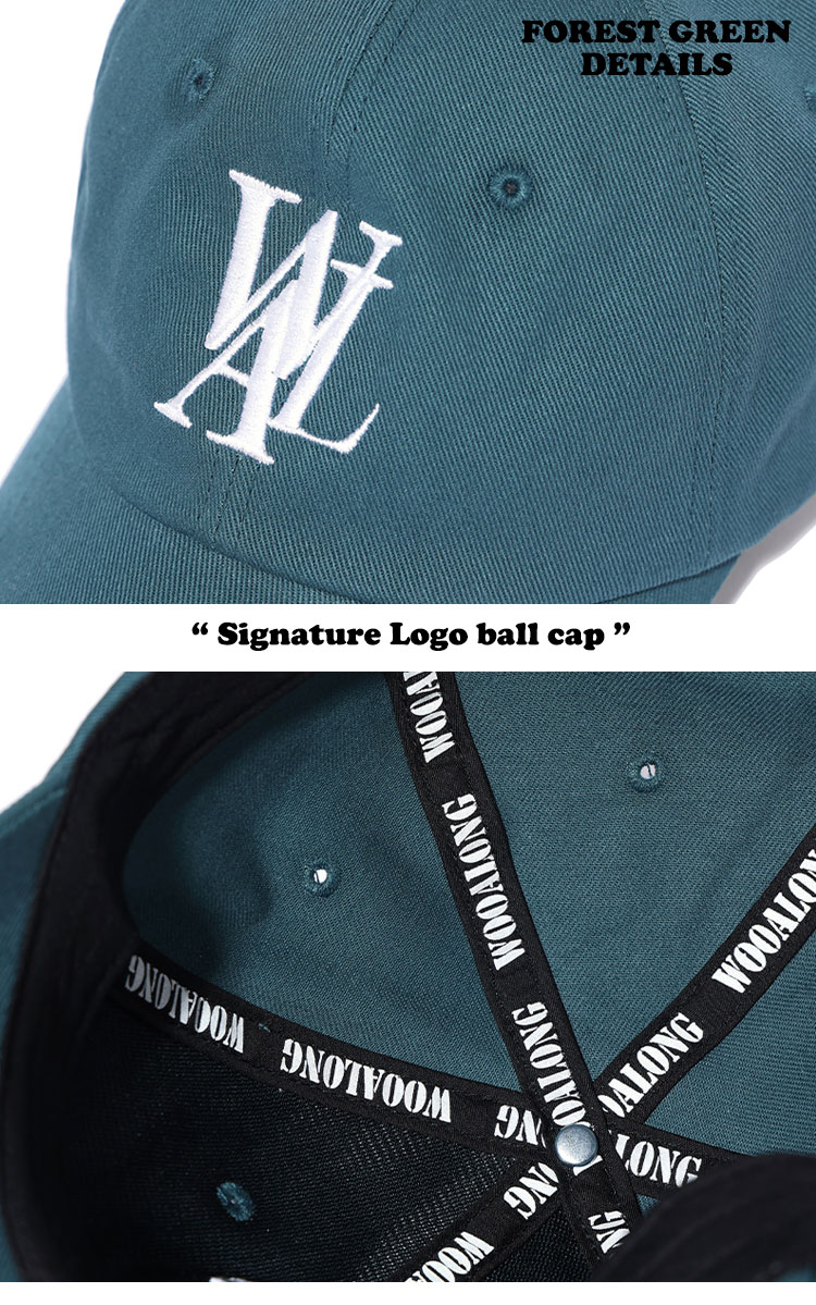 ウアロン キャップ WOOALONG メンズ レディース Signature Logo ball cap シグネチャー ロゴ ボールキャップ 全8色 SD5AAC102FG/WB/IB/GL/FY/FO/MB ACC｜a-labs｜06