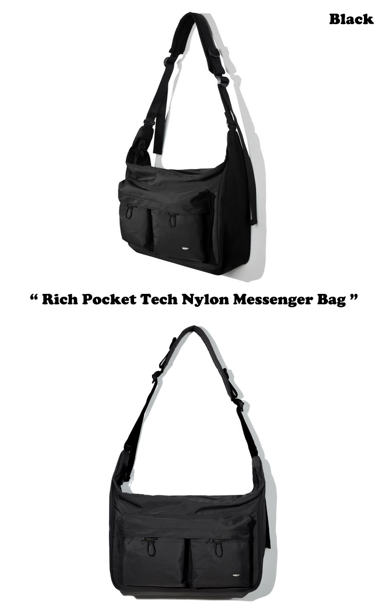 コードグラフィー クロスバッグ CODEGRAPHY Rich Pocket Tech Nylon Messenger Bag ナイロン メッセンジャーバッグ 全2色 CBCS1BS005CH/BK バッグ｜a-labs｜02