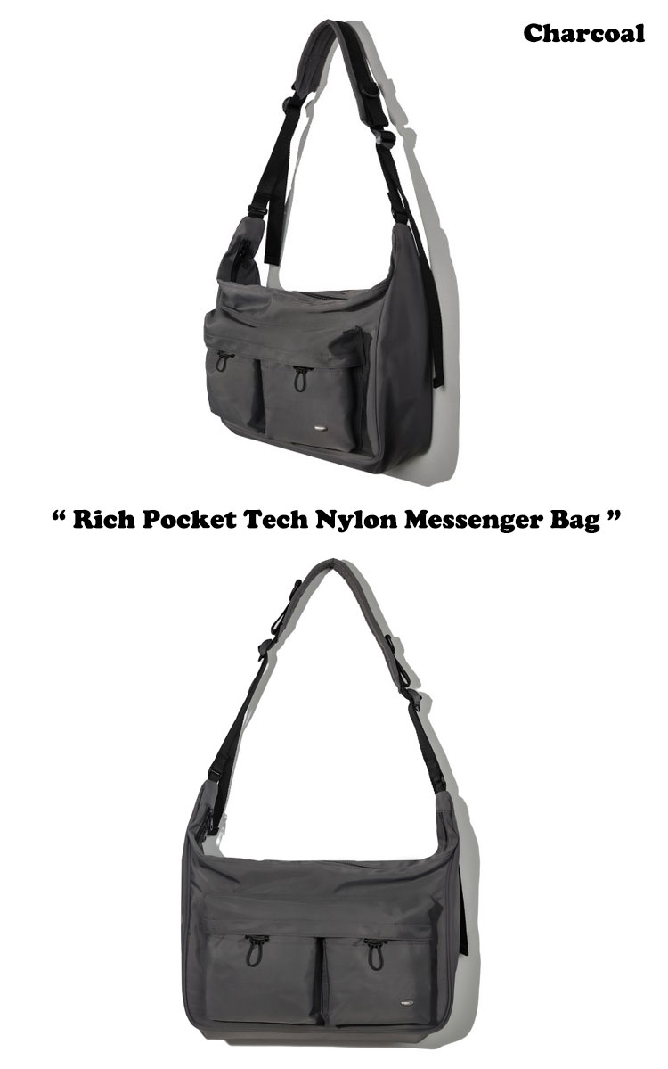 コードグラフィー クロスバッグ CODEGRAPHY Rich Pocket Tech Nylon Messenger Bag ナイロン メッセンジャーバッグ 全2色 CBCS1BS005CH/BK バッグ｜a-labs｜03