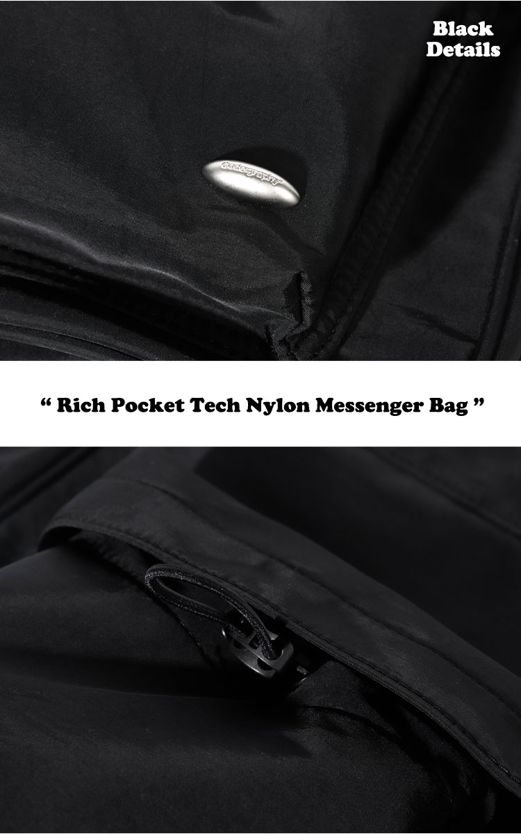 コードグラフィー クロスバッグ CODEGRAPHY Rich Pocket Tech Nylon Messenger Bag ナイロン メッセンジャーバッグ 全2色 CBCS1BS005CH/BK バッグ｜a-labs｜04