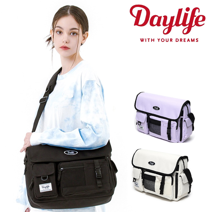 デイライフ クロスバッグ Daylife 正規販売店 Post Up Cross Bag ポスト アップ BLACK ブラック IVORY アイボリー PURPLE パープル Daylife04 バッグ :bg dl23 daylife04:a Labs